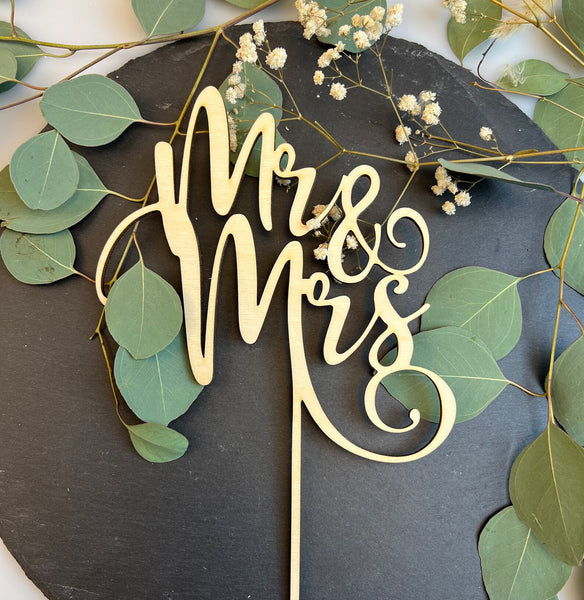 Brautpaar 'Mr & Mrs' Hochzeitstorte Topper Aus Acryl – Kuchendekoration Für Die Hochzeitstorte