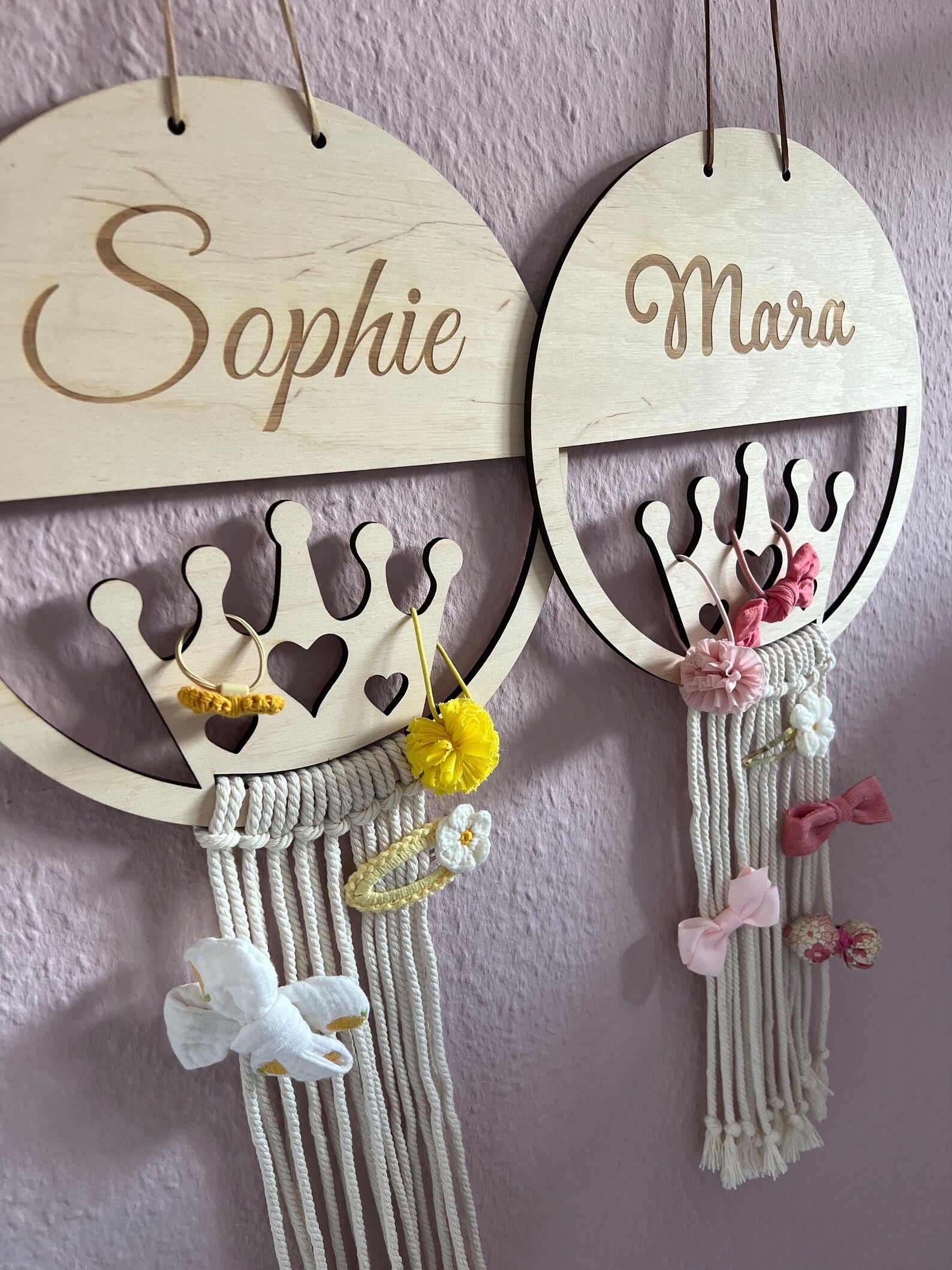 haargummi aufbewahrung kinder Personalisierte Haarspangen Aufbewahrung aus Holz – diekreativmanufaktur.com