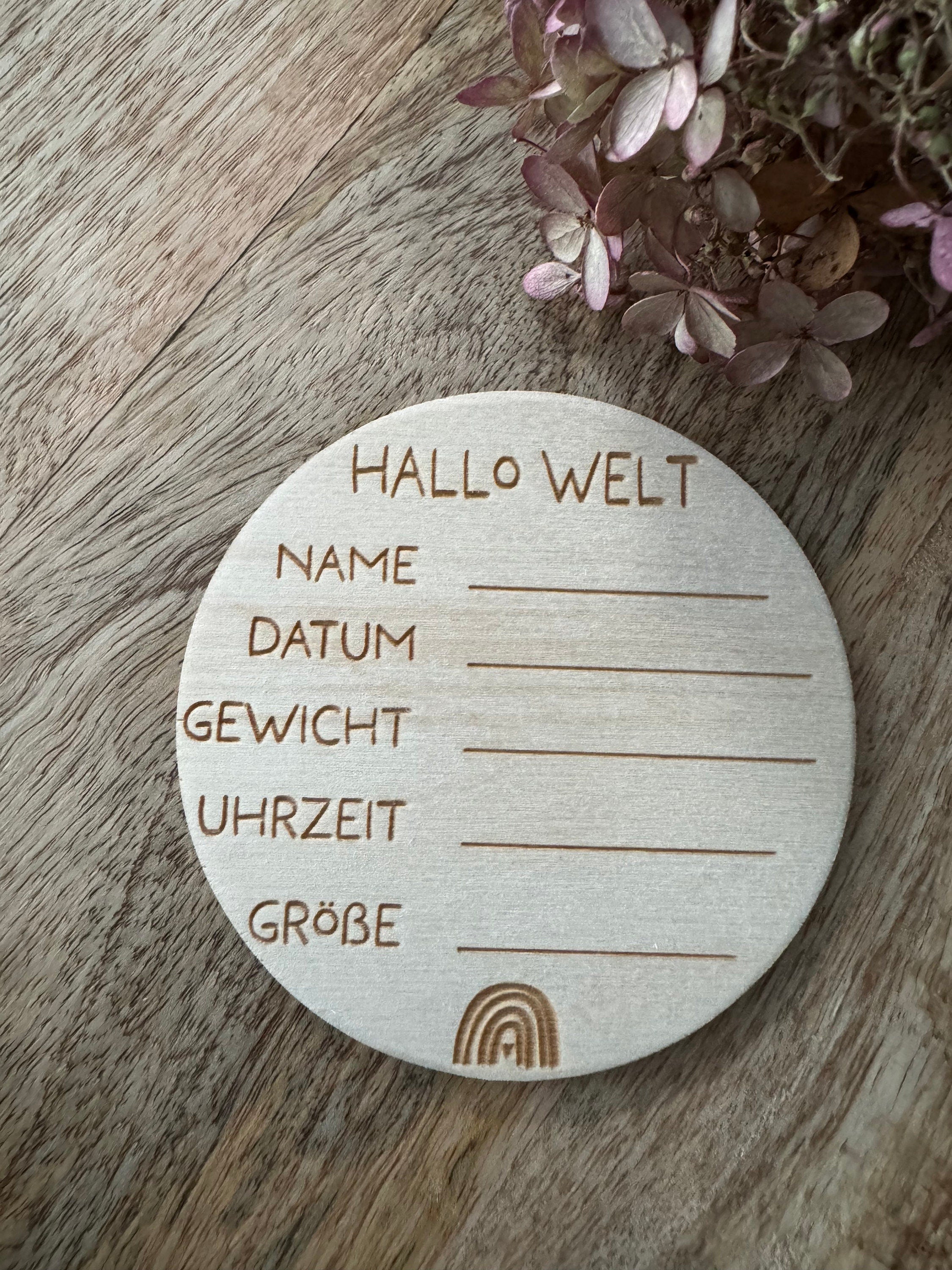 Meilensteinkarten Baby, Mein erstes Jahr, Jeder Monat, 13 Meilensteine aus Holz, Geschenk zur Geburt, Babyparty, Holz, Baby, Holz Karten