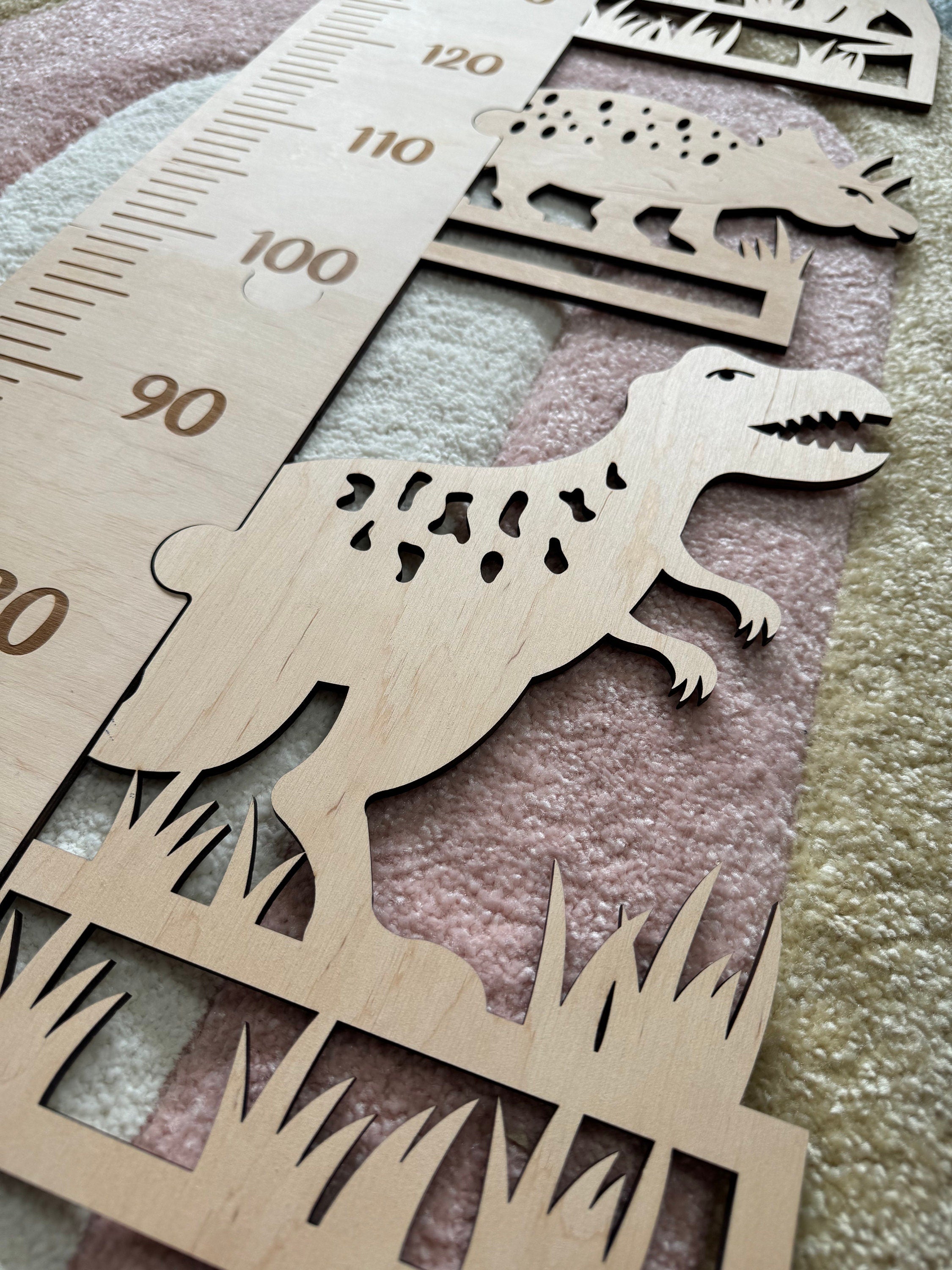 Personalisierte Messlatte Kinder Holz mit Namen, Wachstumsmesser Kinderzimmer Deko, Größenmesser Baby, Geschenk Geburt Taufe