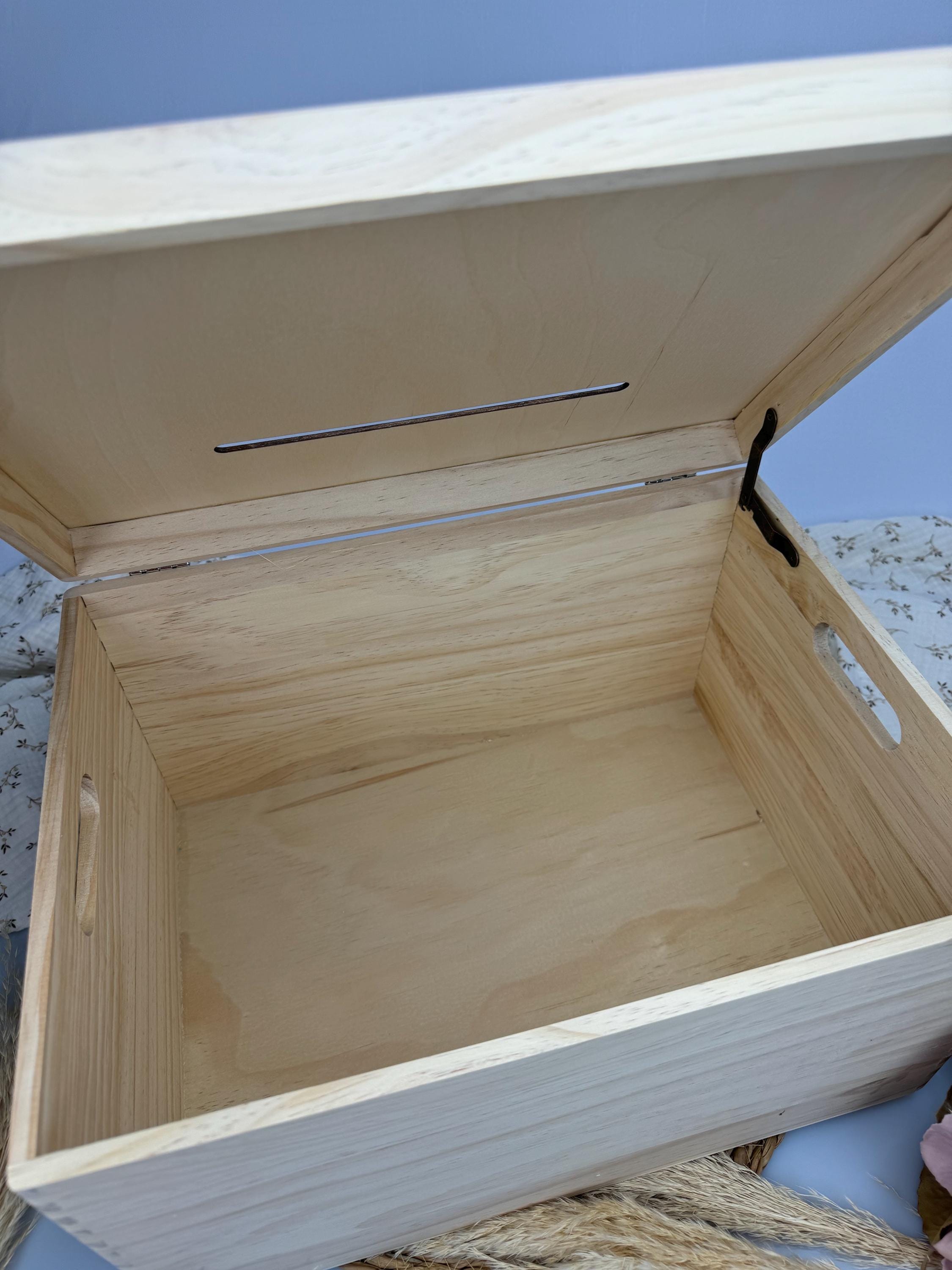 Geschenk personalisiert zur Konfirmation, Erinnerungsbox aus Holz, personalisierte Kiste mit Acryl, Holzkiste, Aufbewahrung, Geschenk Taufe
