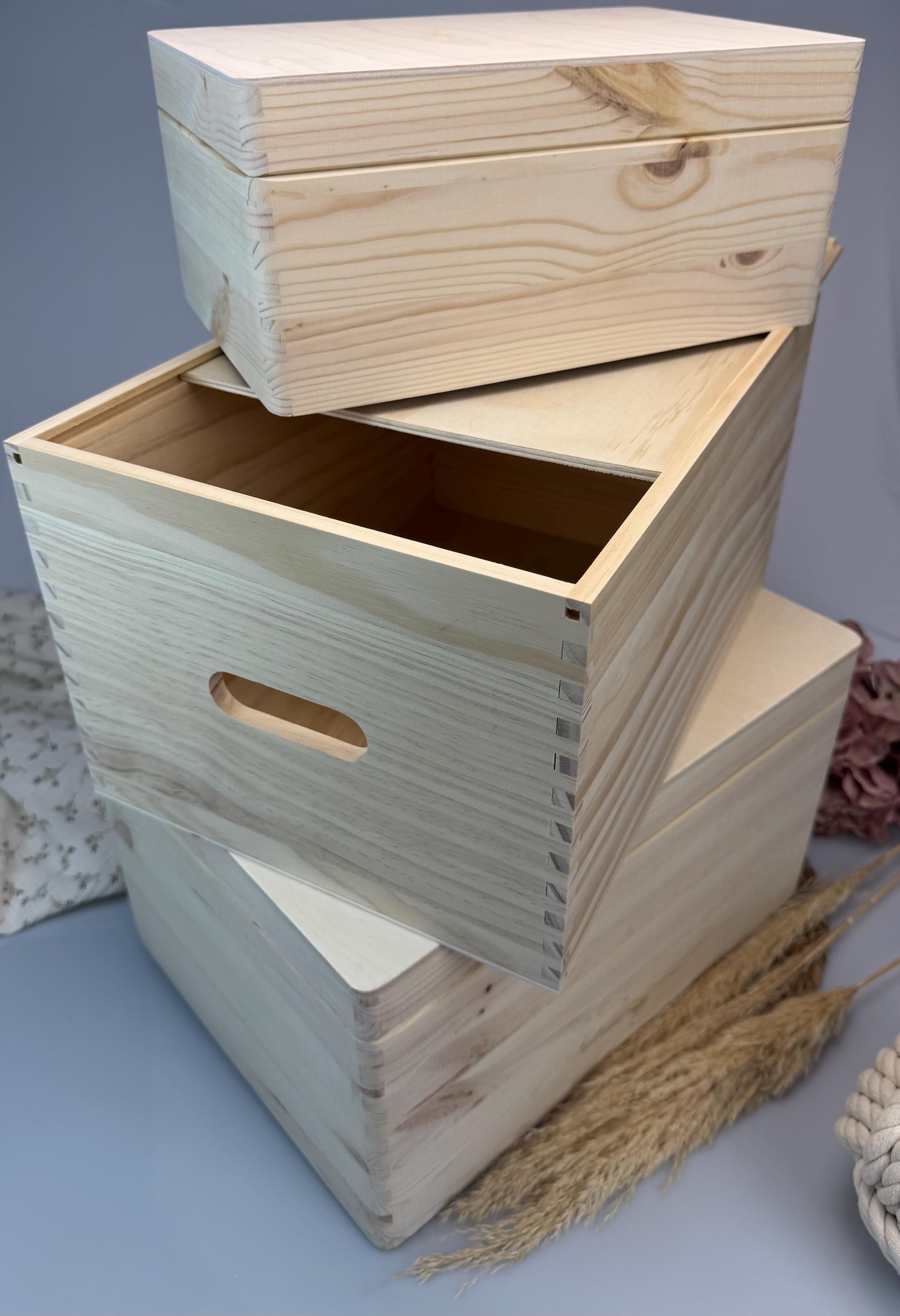 Personalisierte Erinnerungskiste aus Holz mit Namen, Baby Erinnerungskiste Gravur, Geschenk Geburt Taufe Baby, Erinnerungsbox Kind