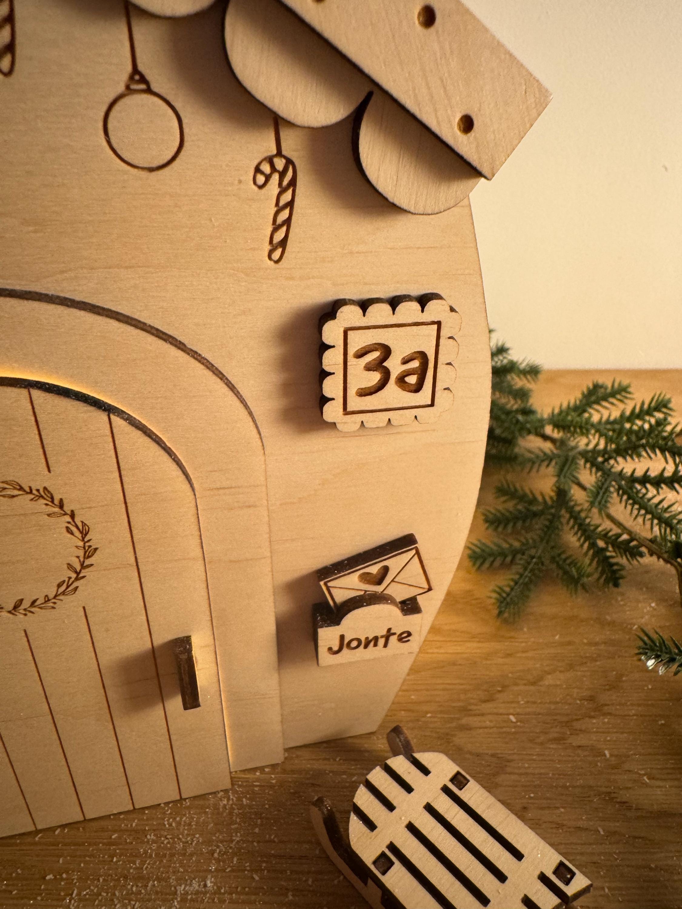 Wichteltür Wichtel Wichtelhaus personalisiert Weihnachtsdeko Adventszeit Wichtelkomplettset mit Licht Weihnachtszeit Gnome House